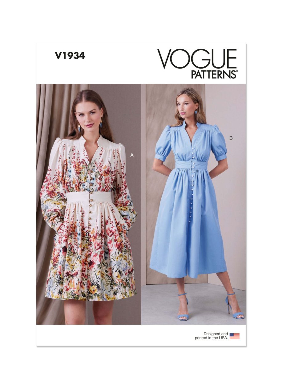 Vogue Patterns V1934 Misses' Dress in Two Lengths