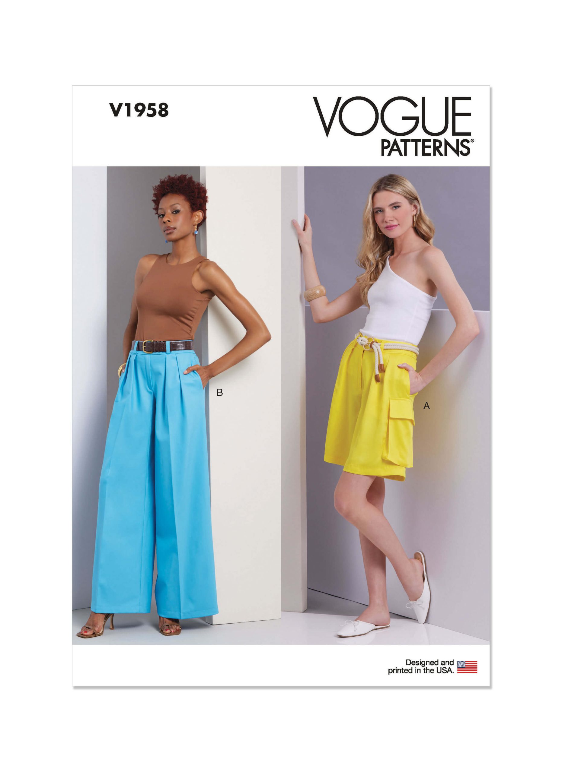 Vogue Patterns V1958 Misses’ Shorts and Trousers
