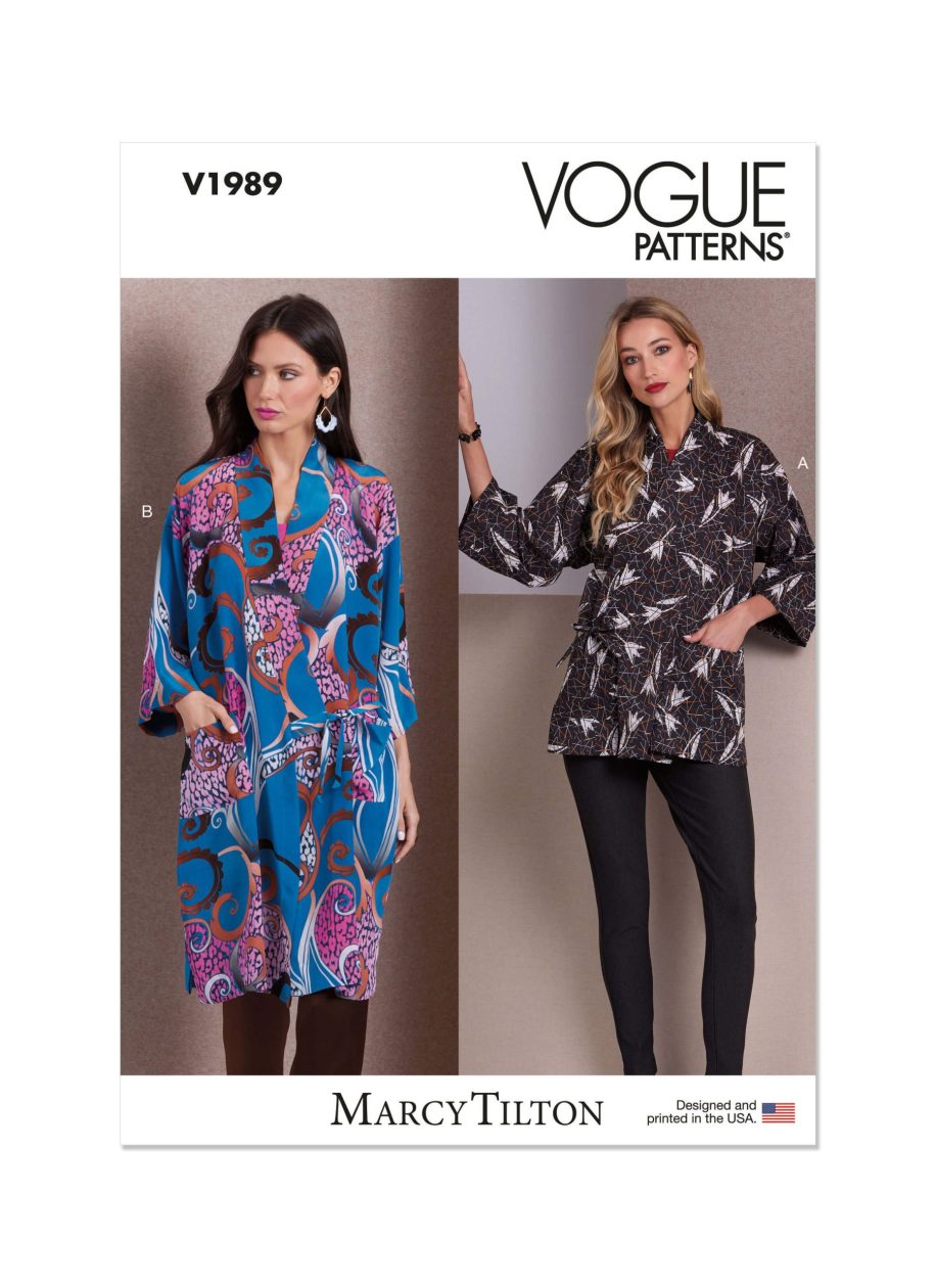 Vogue Patterns V1989 Misses' Jackets by Marcy Tilton - Sewdirect