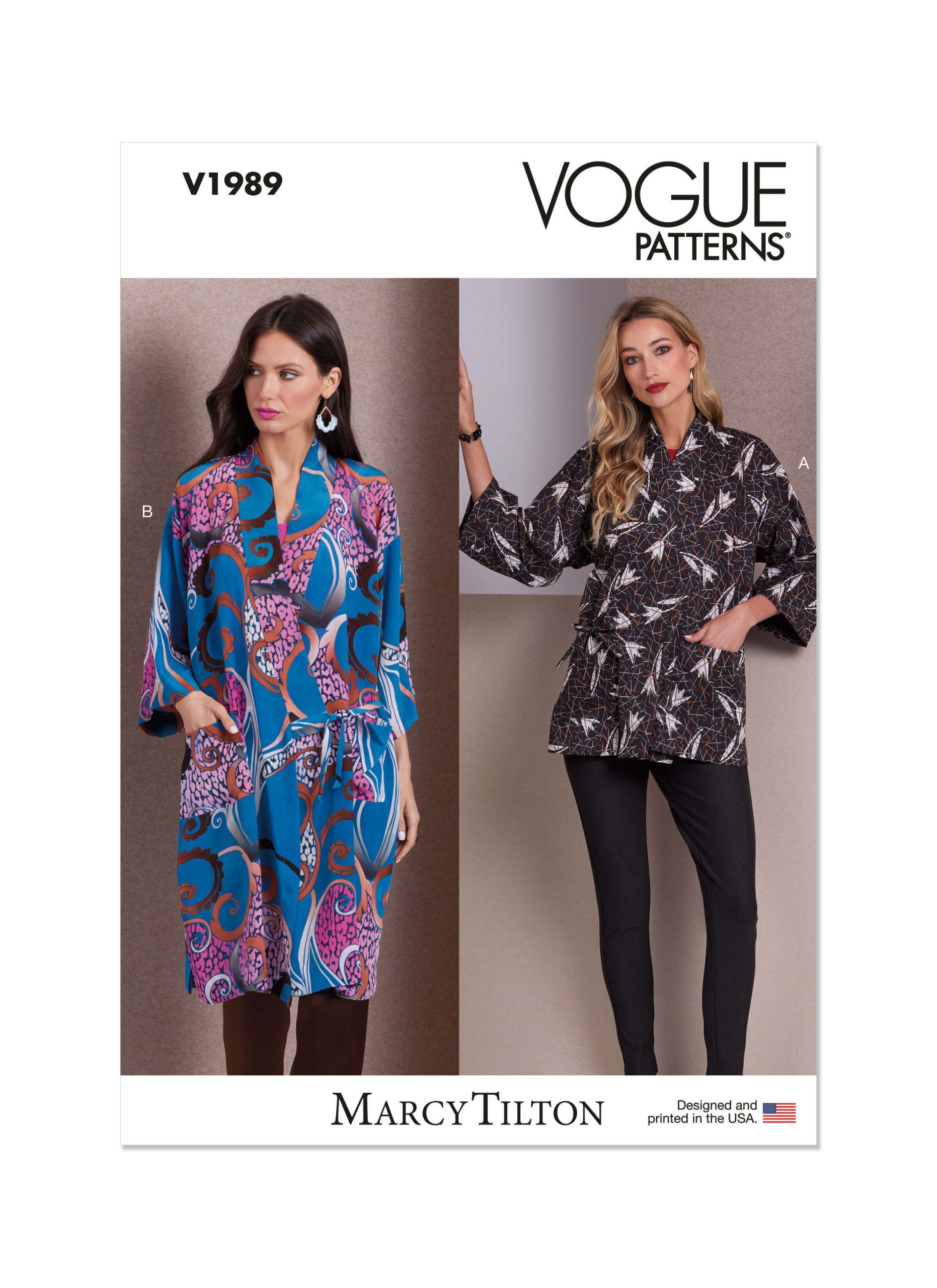 Vogue Patterns V1834B5 Patrons De Vêtements De Nuit En Papier Pour