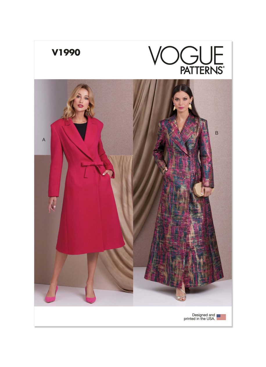 Vogue Patterns V1990 Misses' Coats