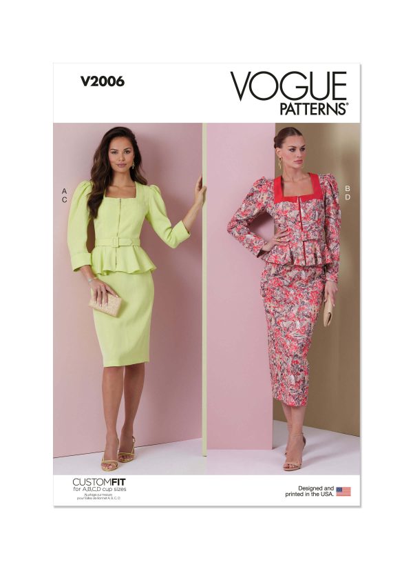 Vogue Patterns V2006 Misses' Two Piece Dress