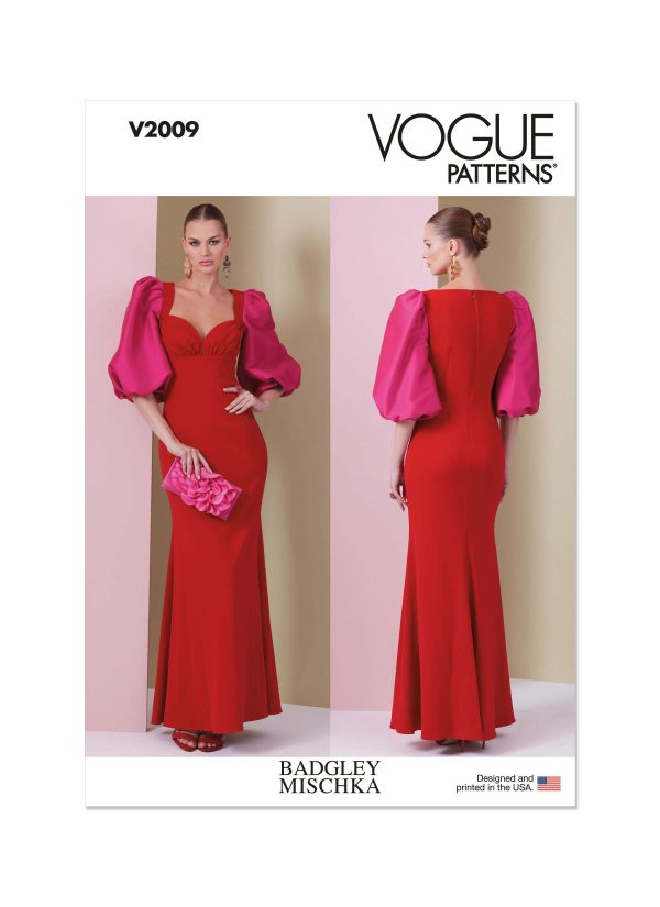 Vogue Patterns V2009 Misses' Dress by Badgley Mischka