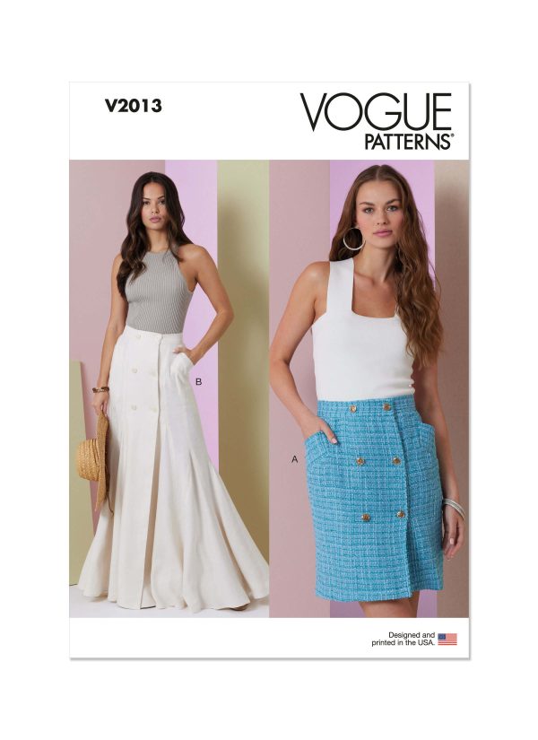 Vogue Patterns V2013 Misses' Skirt in Two Lengths