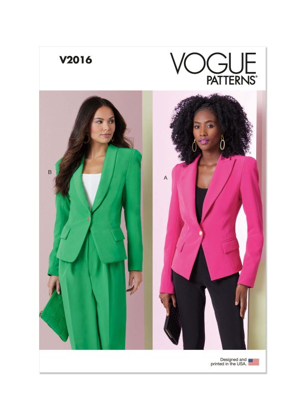 Vogue Patterns V2016 Misses' Jackets