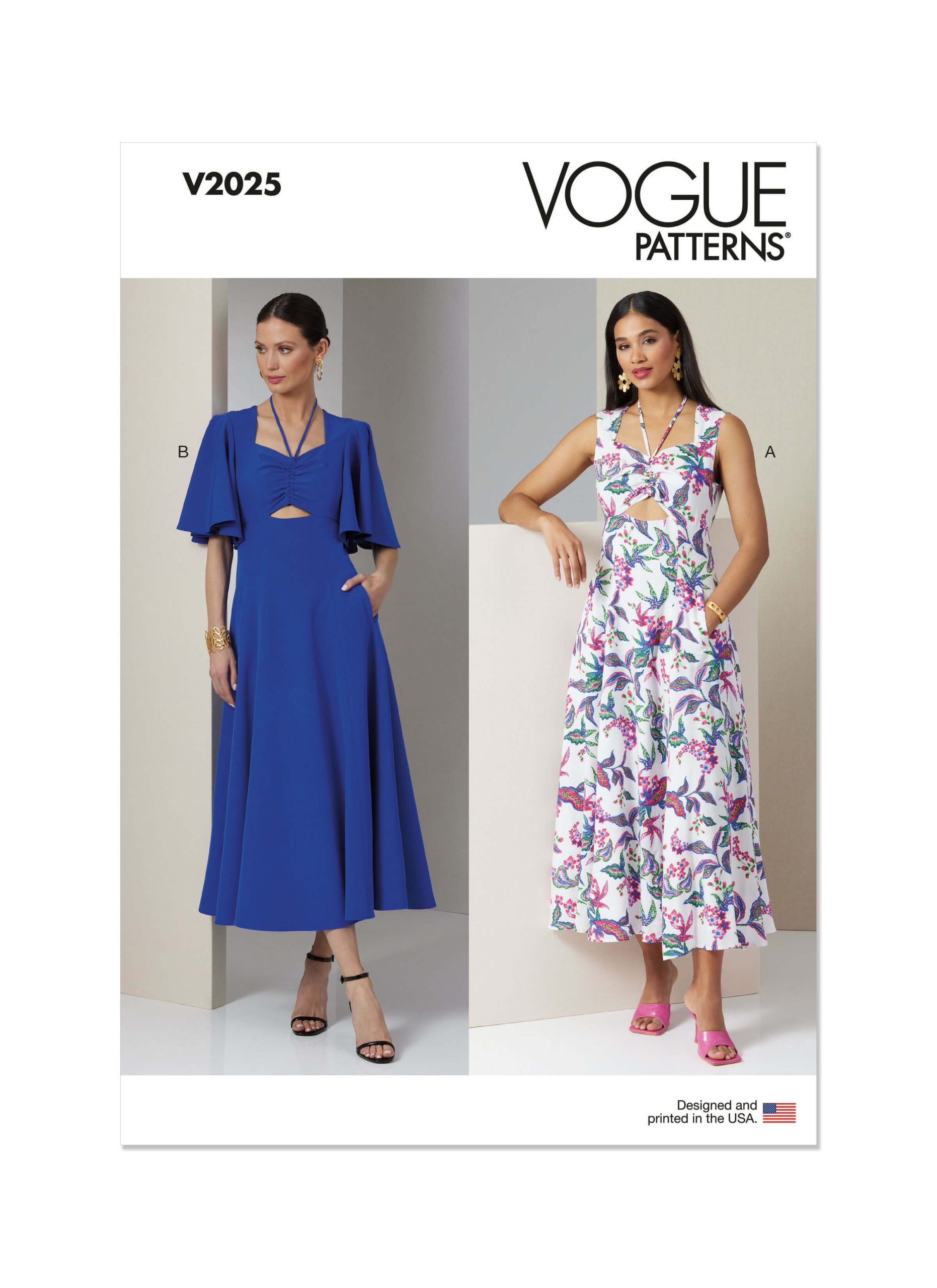 Vogue Patterns V2025 Misses' Dress with Sleeve Variations