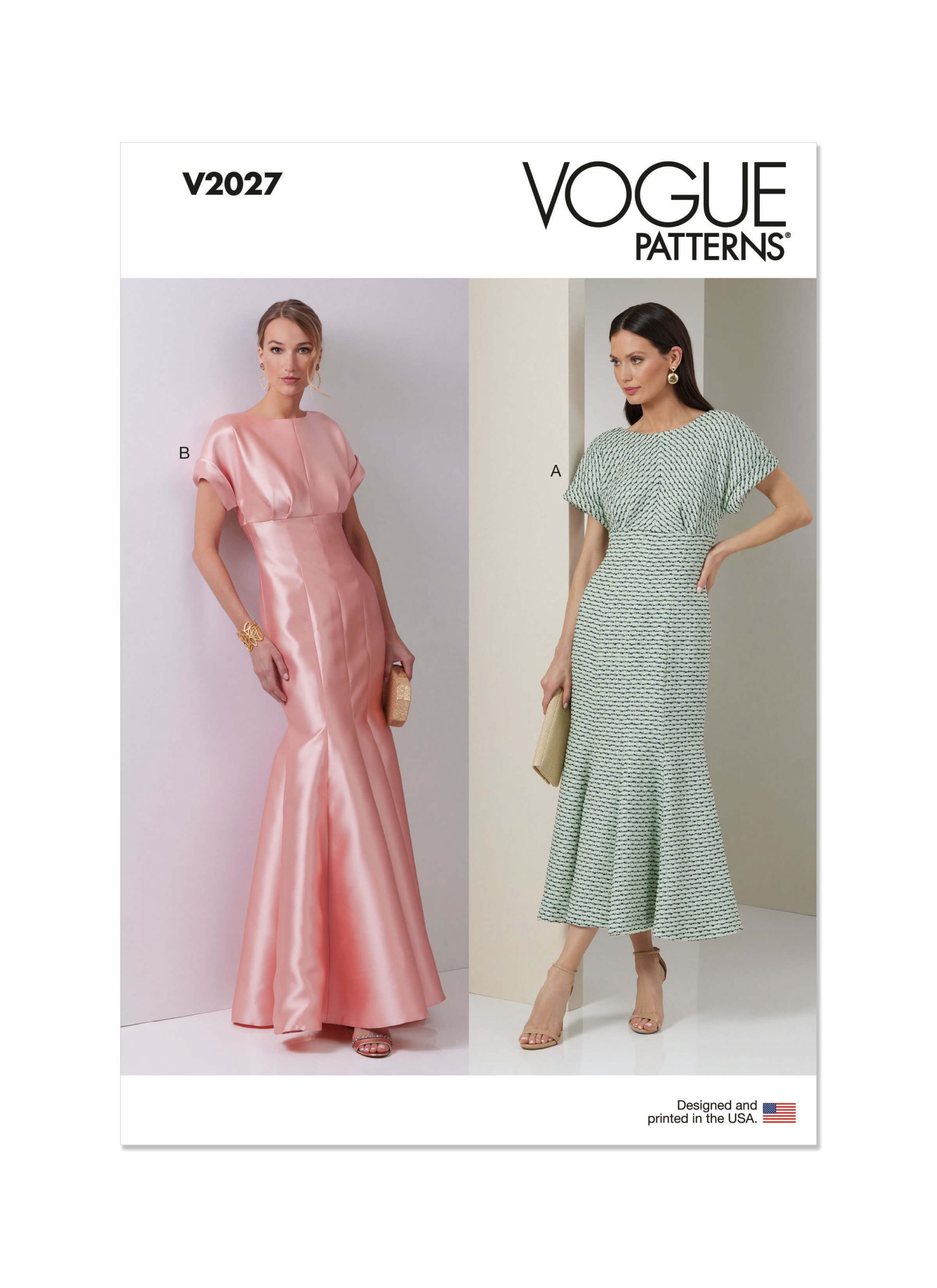 Vogue Patterns V2027 Misses' Dress in Two Lengths