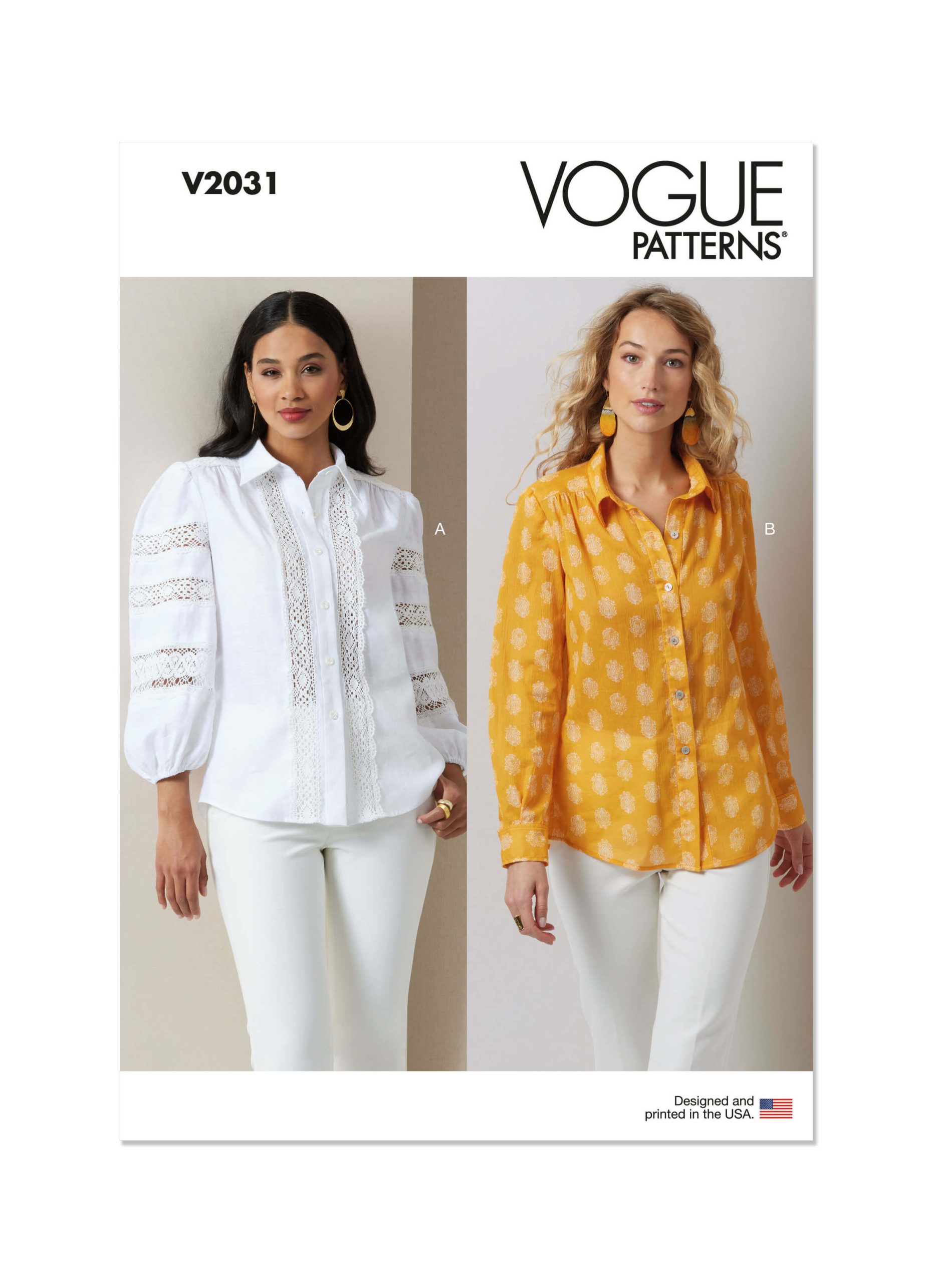 Vogue Patterns V2031 Misses' Blouses