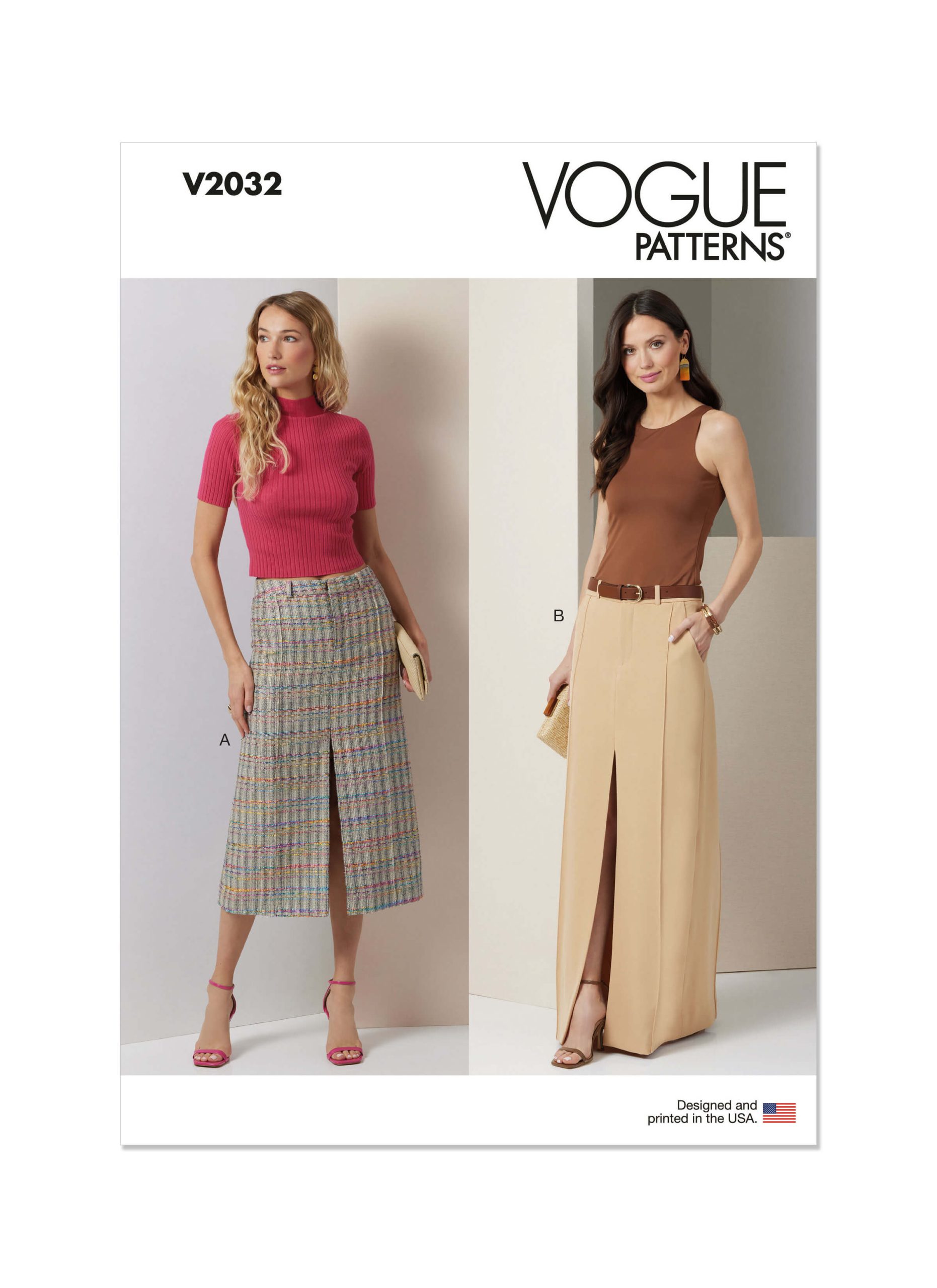 Vogue Patterns V2032 Misses' Skirt in Two Lengths
