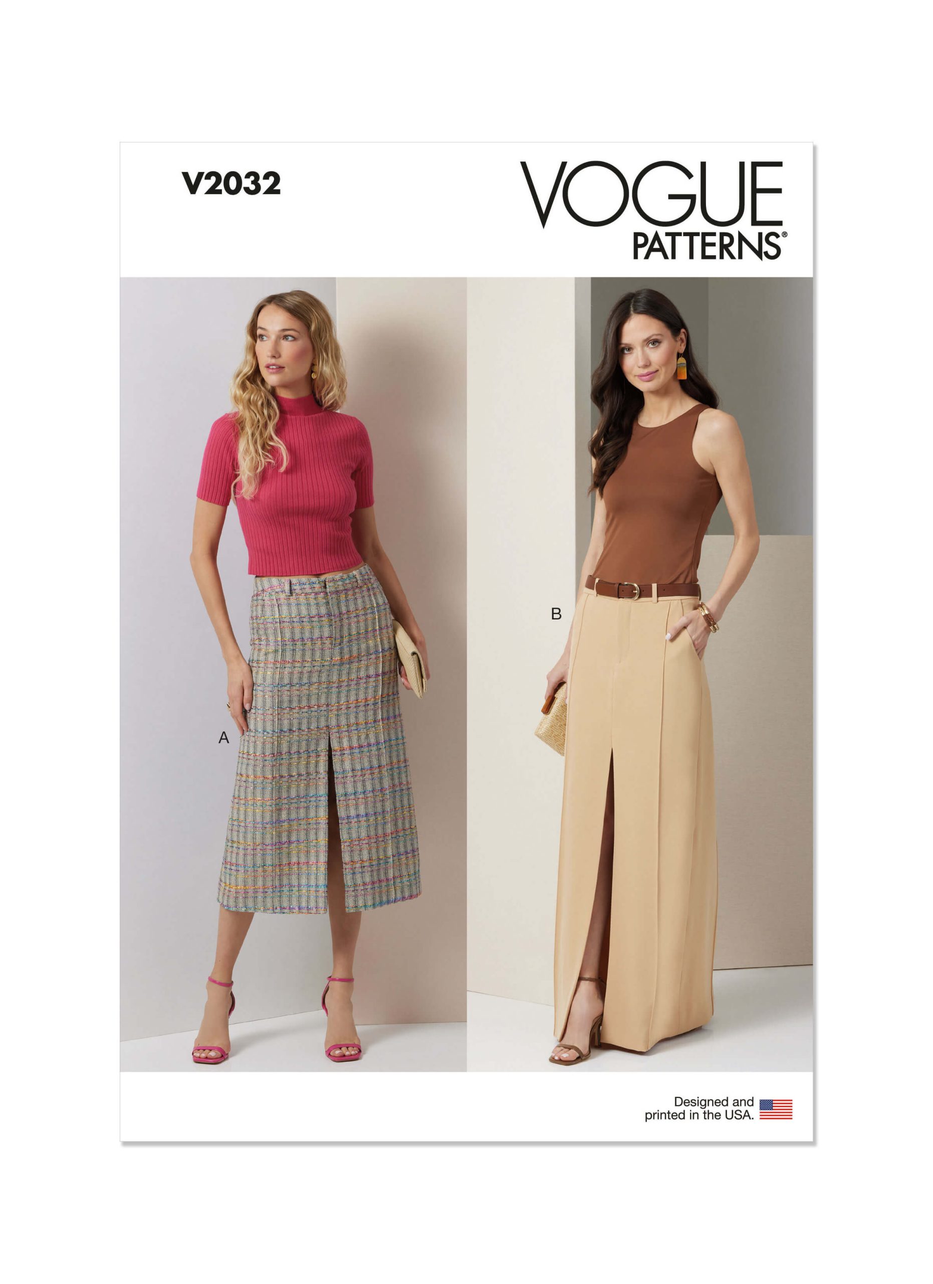 Vogue Patterns V2032 Misses’ Skirt in Two Lengths
