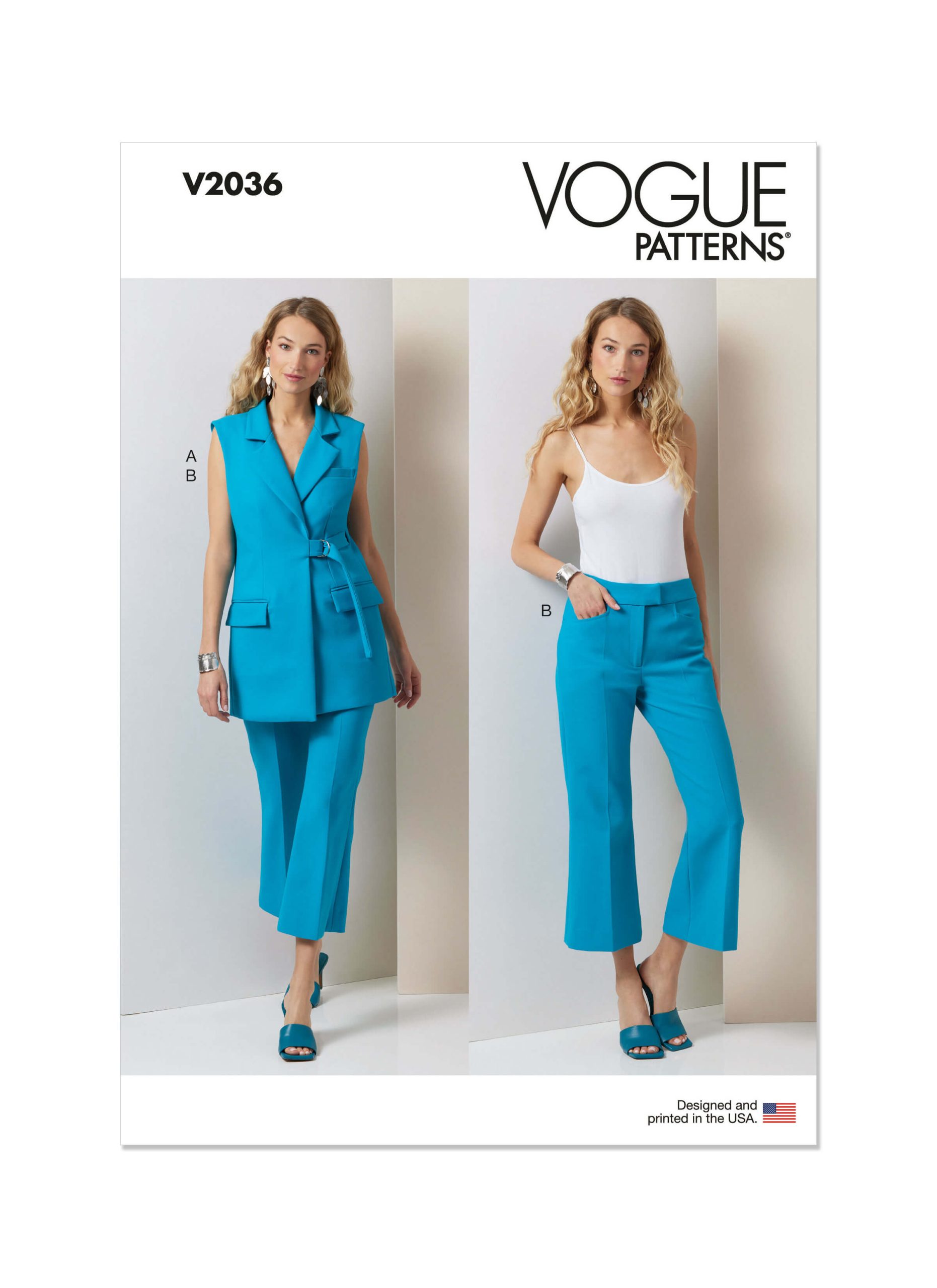 Vogue Patterns V2036 Misses’ Vest and Trousers