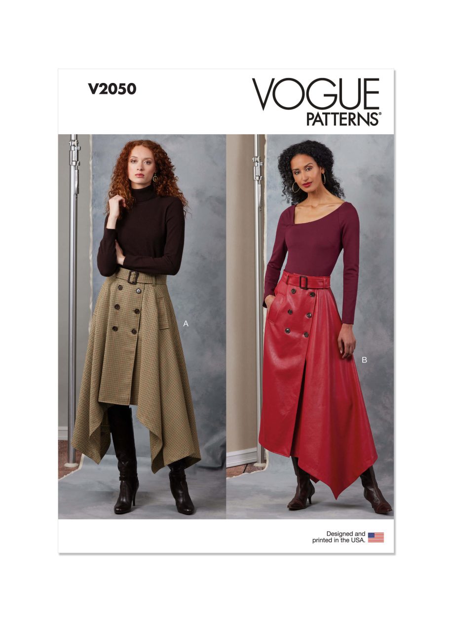 Vogue Sewing Pattern V2050 Misses' Skirts and Belt
