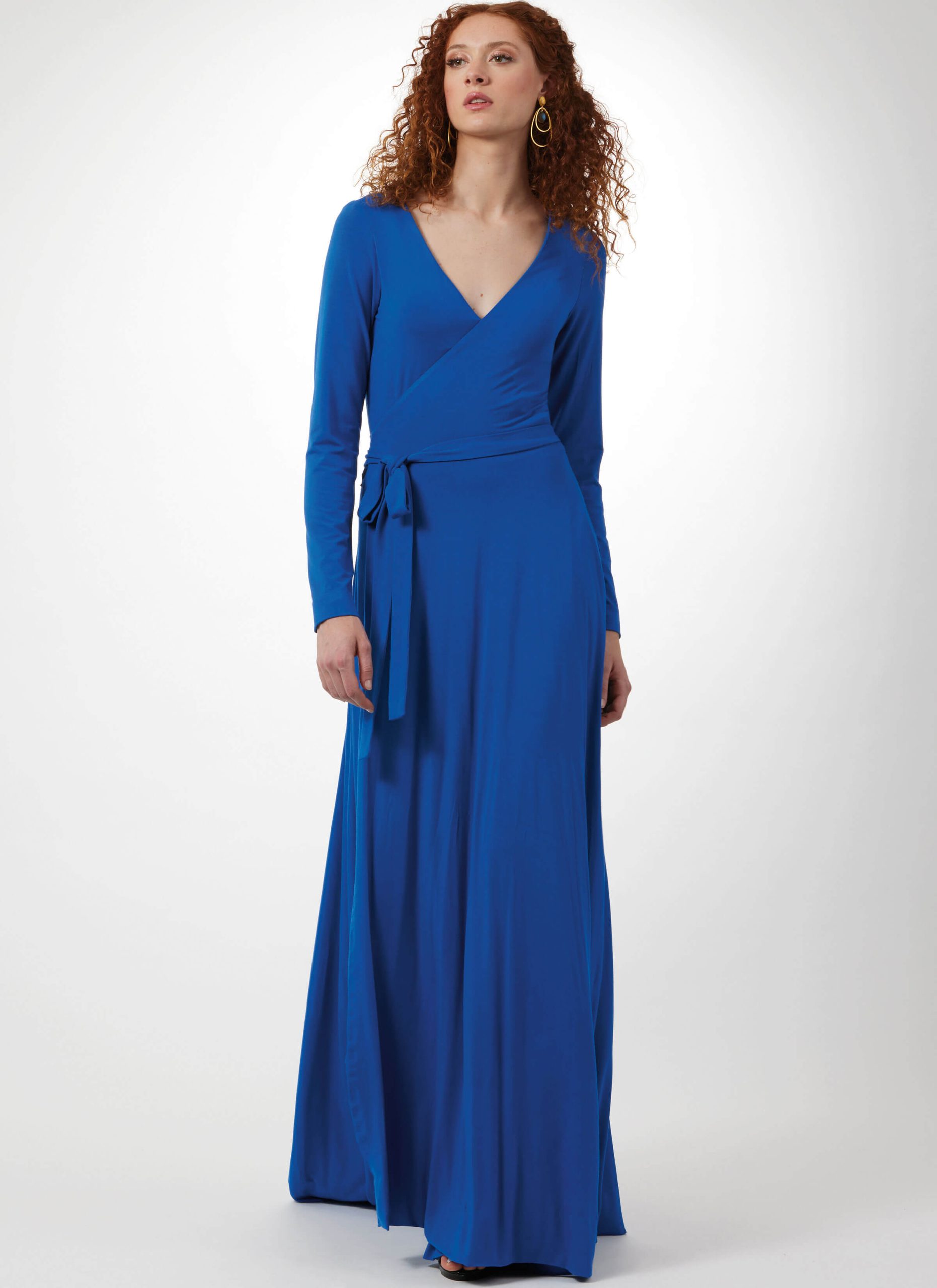 long sleeve maxi wrap dress pattern 36 Sewing Patterns for Wrap Dresses (11 FREE PDF's!)