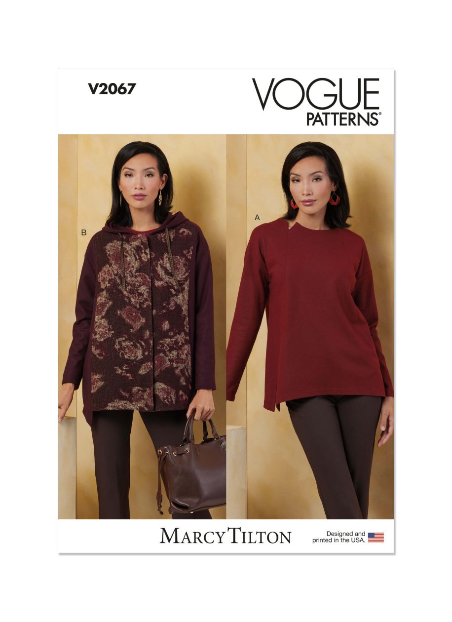 Vogue Sewing Pattern V2067 Misses' Knit Top and Jacket by Marcy Tilton