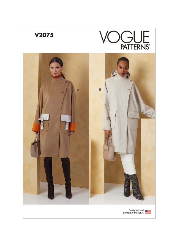 Vogue Sewing Pattern V2075 Misses' Coats