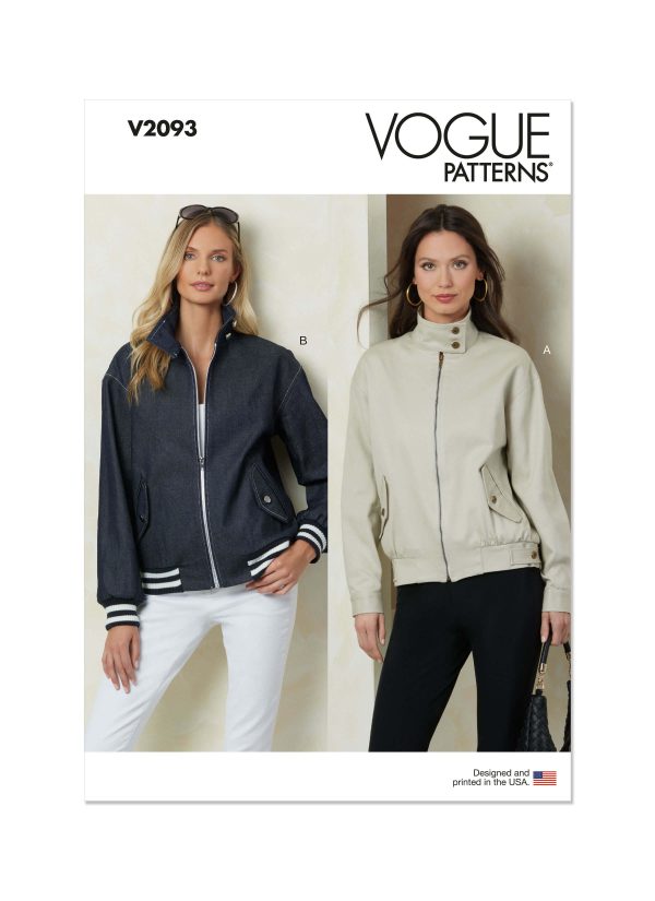 Vogue Patterns Sewing Pattern V2093 Misses' Jackets