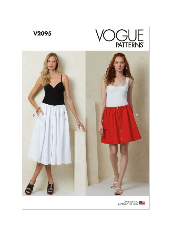 Vogue Patterns Sewing Pattern V2095 Misses' Skirt in Two Lengths