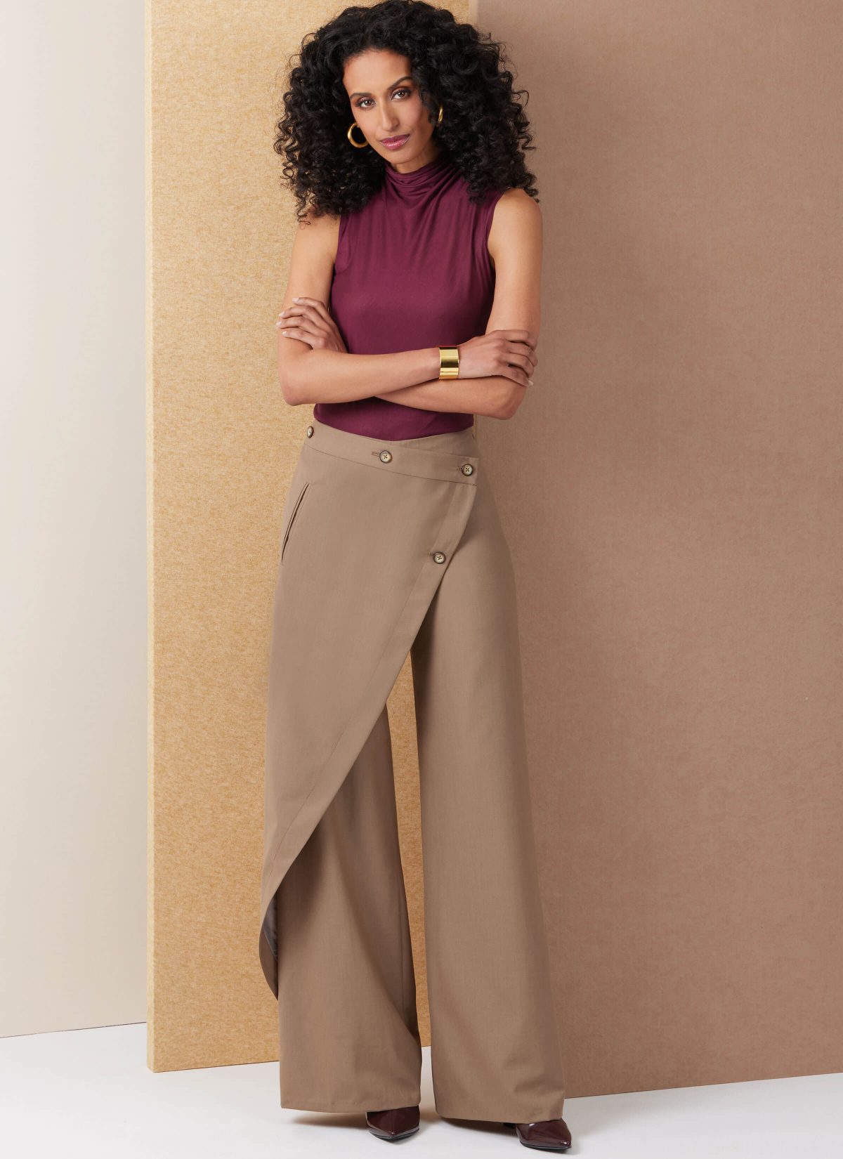 Vogue Patterns Sewing Pattern V2138 Misses' Wrap Trousers