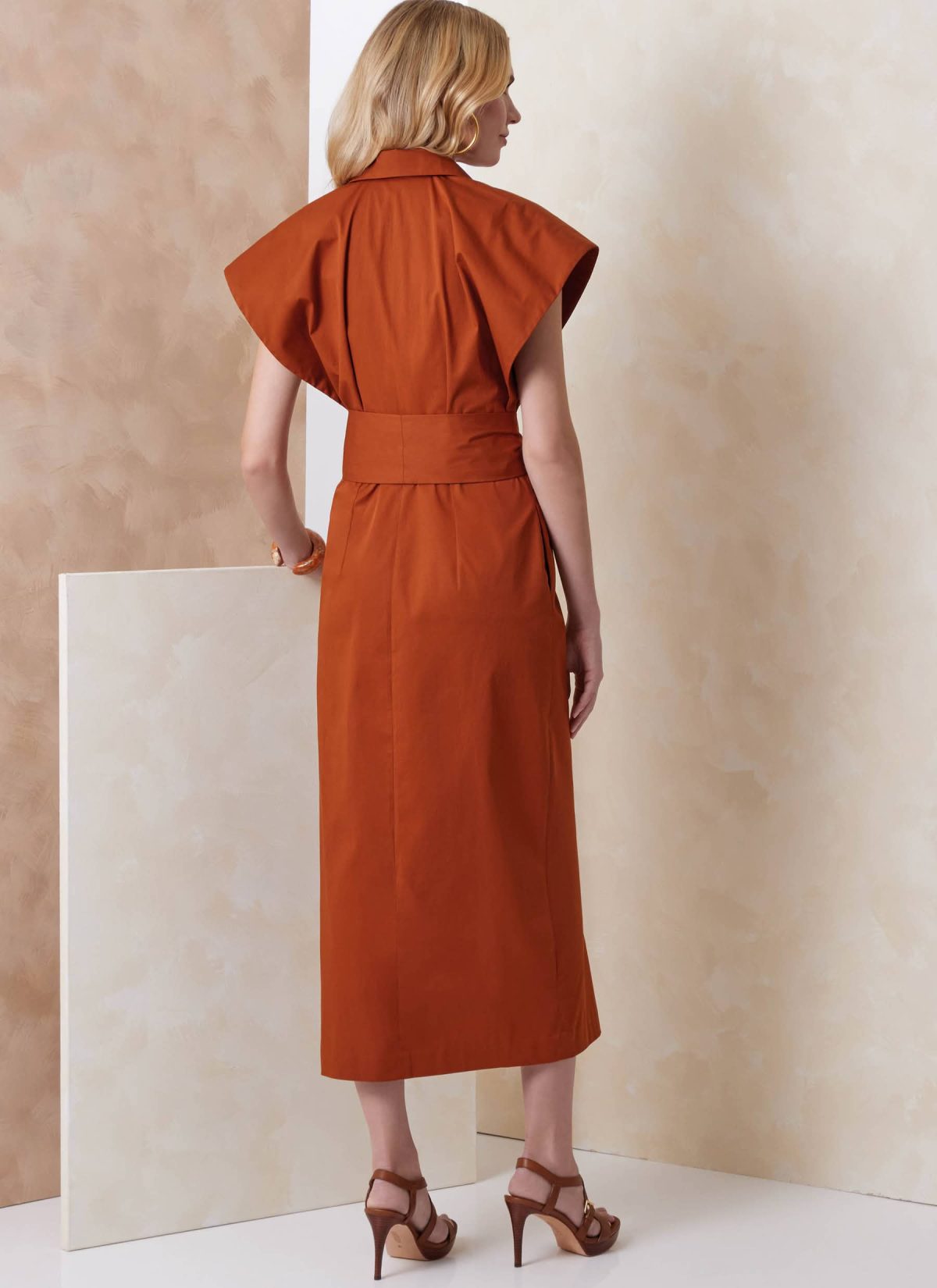 Vogue Patterns Sewing Pattern V2151 Misses' Shirtdress in Two Lengths and Sash
