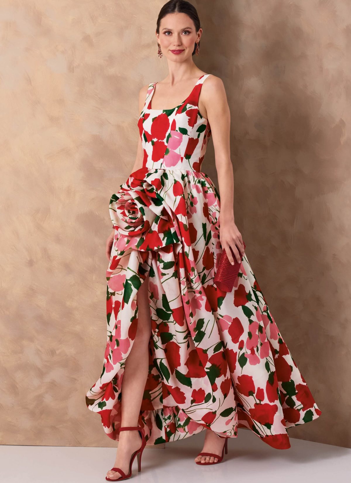 Vogue Patterns Sewing Pattern V2155 Misses' High-Low Evening Gown