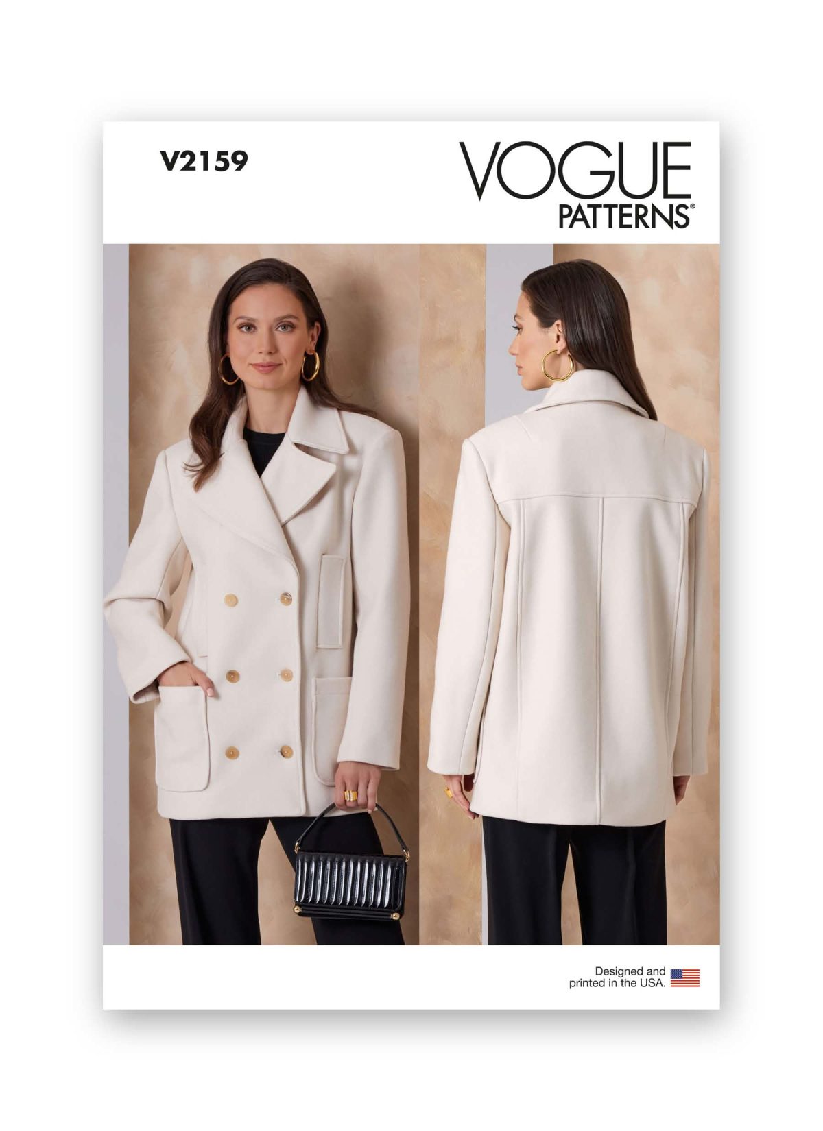 Vogue Patterns Sewing Pattern V2159 Misses' Double-Breasted Jacket