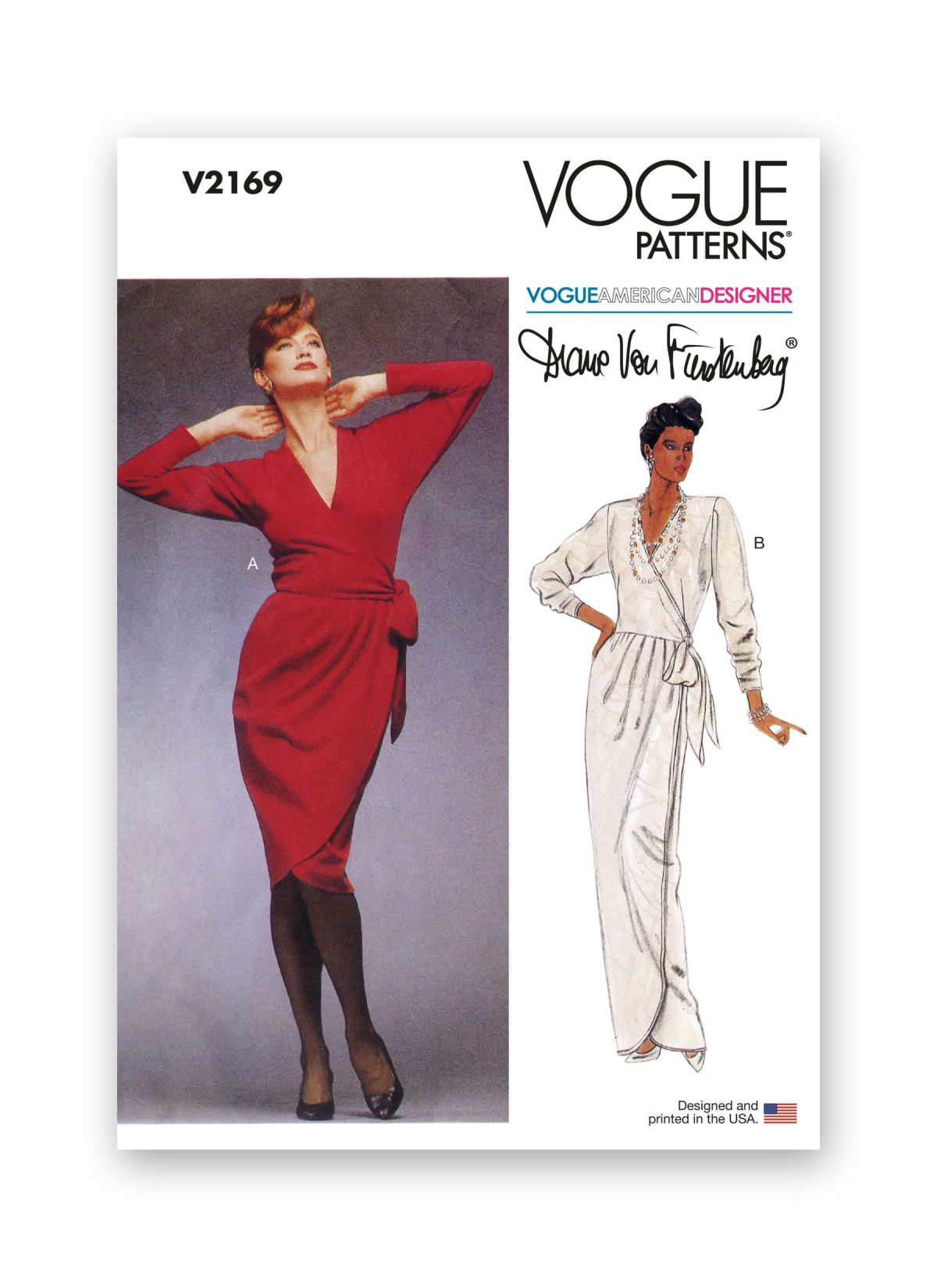 Vogue Patterns Sewing Pattern V2169 Misses' Vintage Wrap Dress by Diane von Furstenberg