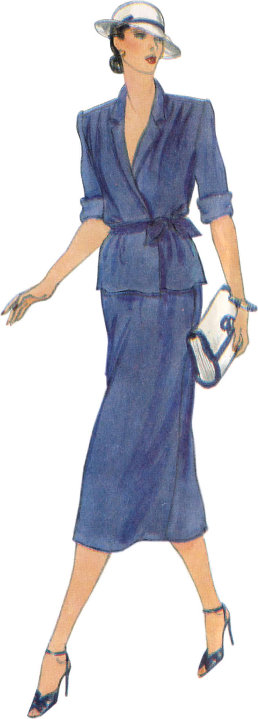 Vogue Patterns Sewing Pattern V2171 Misses' Vintage Dress, Top and Skirt