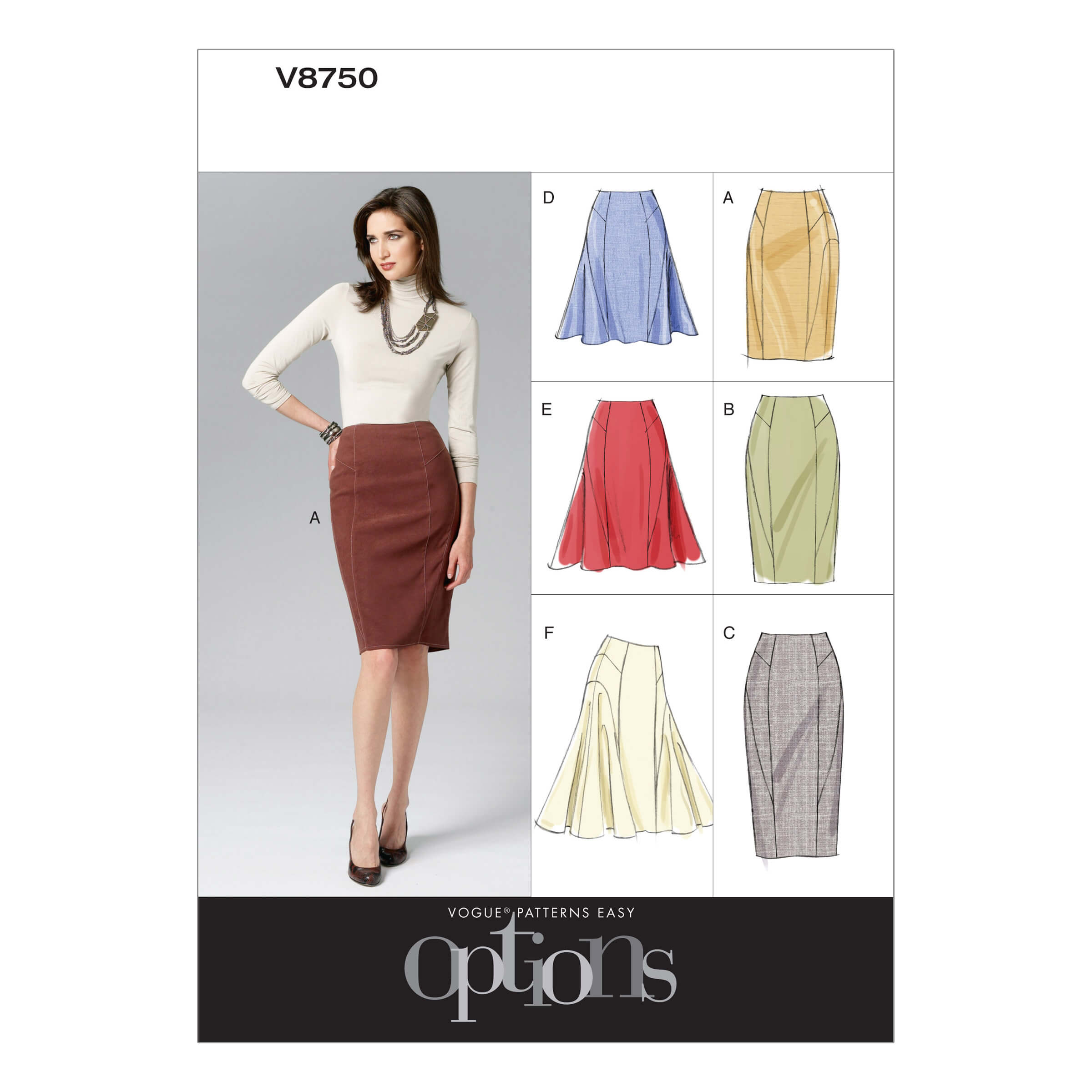 Vogue Patterns V8750 Misses’ Skirt