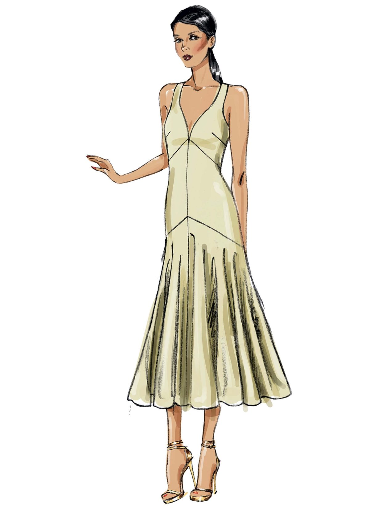 Vogue Patterns V8814 Misses' Dress