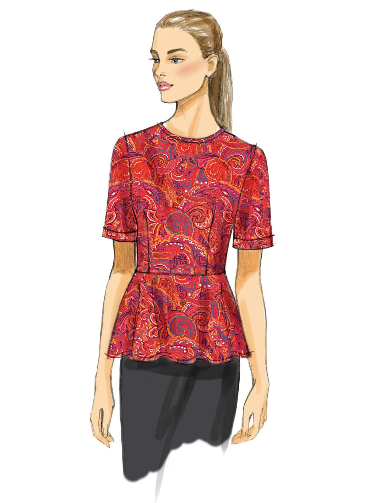 Vogue Patterns V8815 Misses' Top