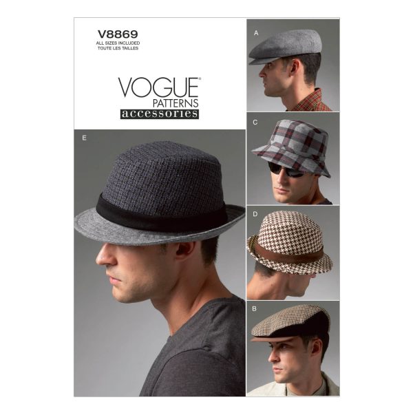 Vogue Patterns V8869 Men's Hats