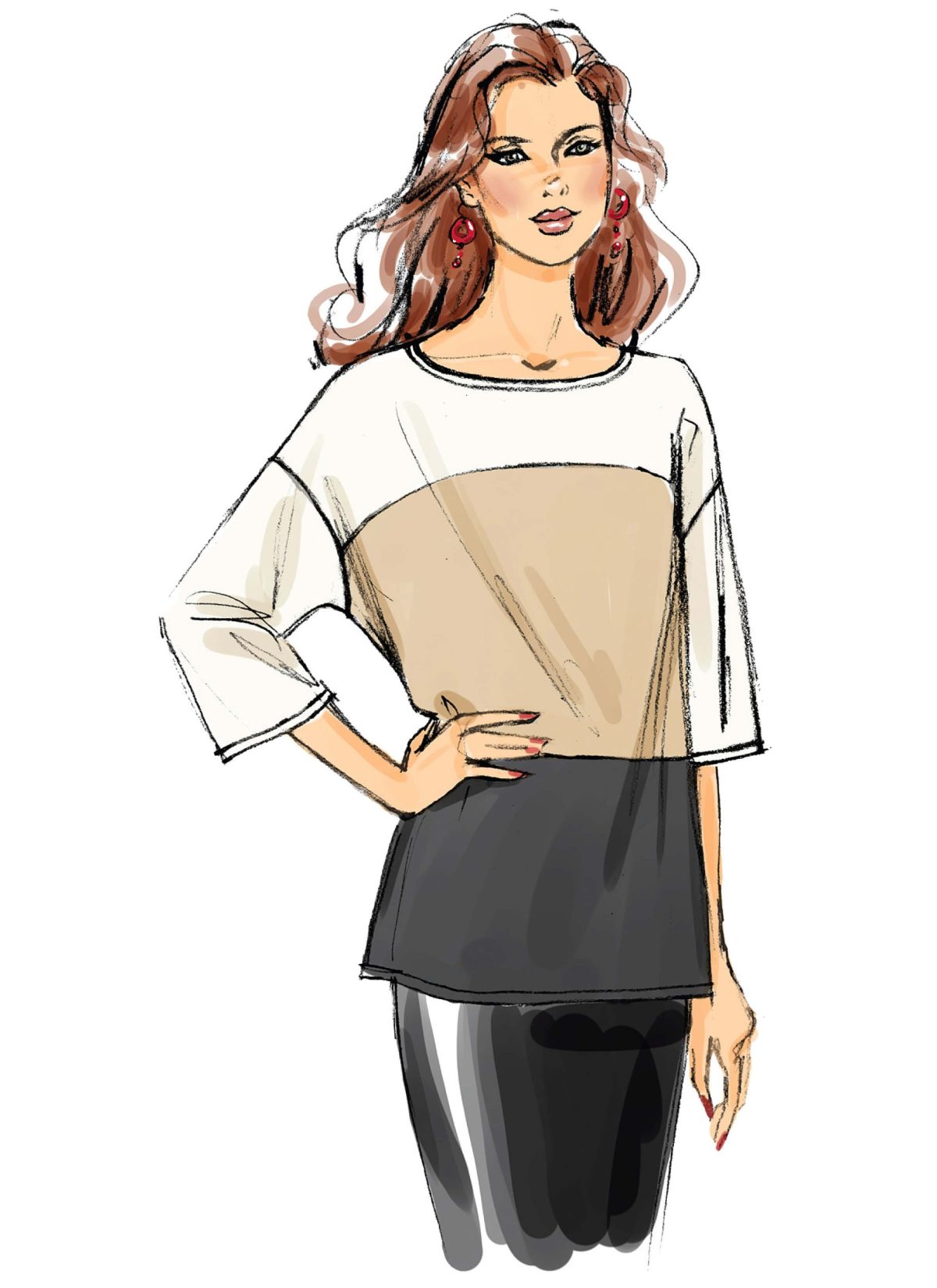 Vogue Patterns V8877 Misses' Top