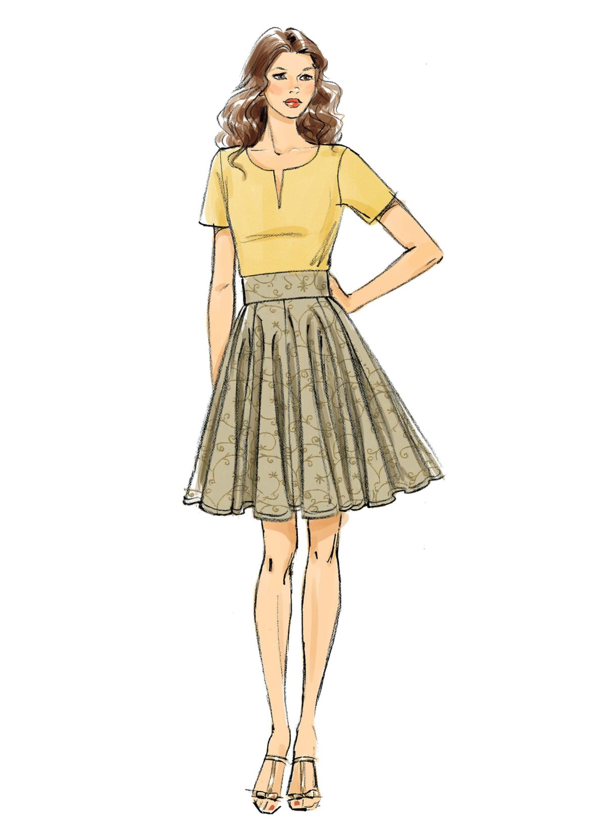 Vogue Patterns V8980 Misses' Skirt