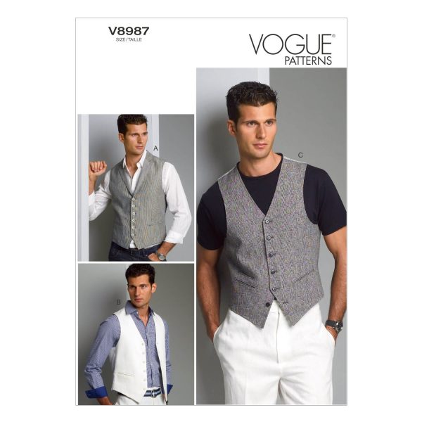 Vogue Patterns V8987 Men's Vest