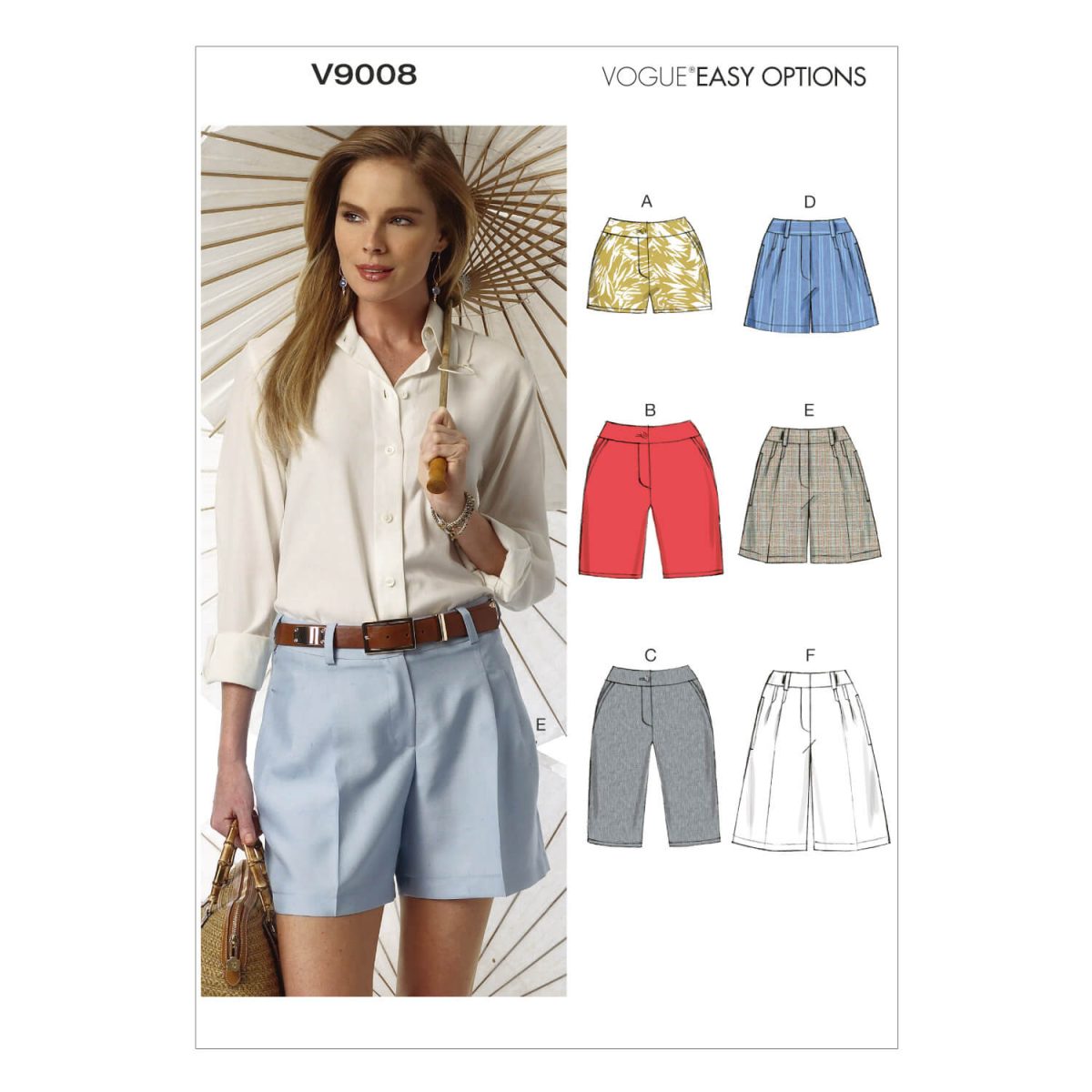 Vogue Patterns V9008 Misses' Shorts