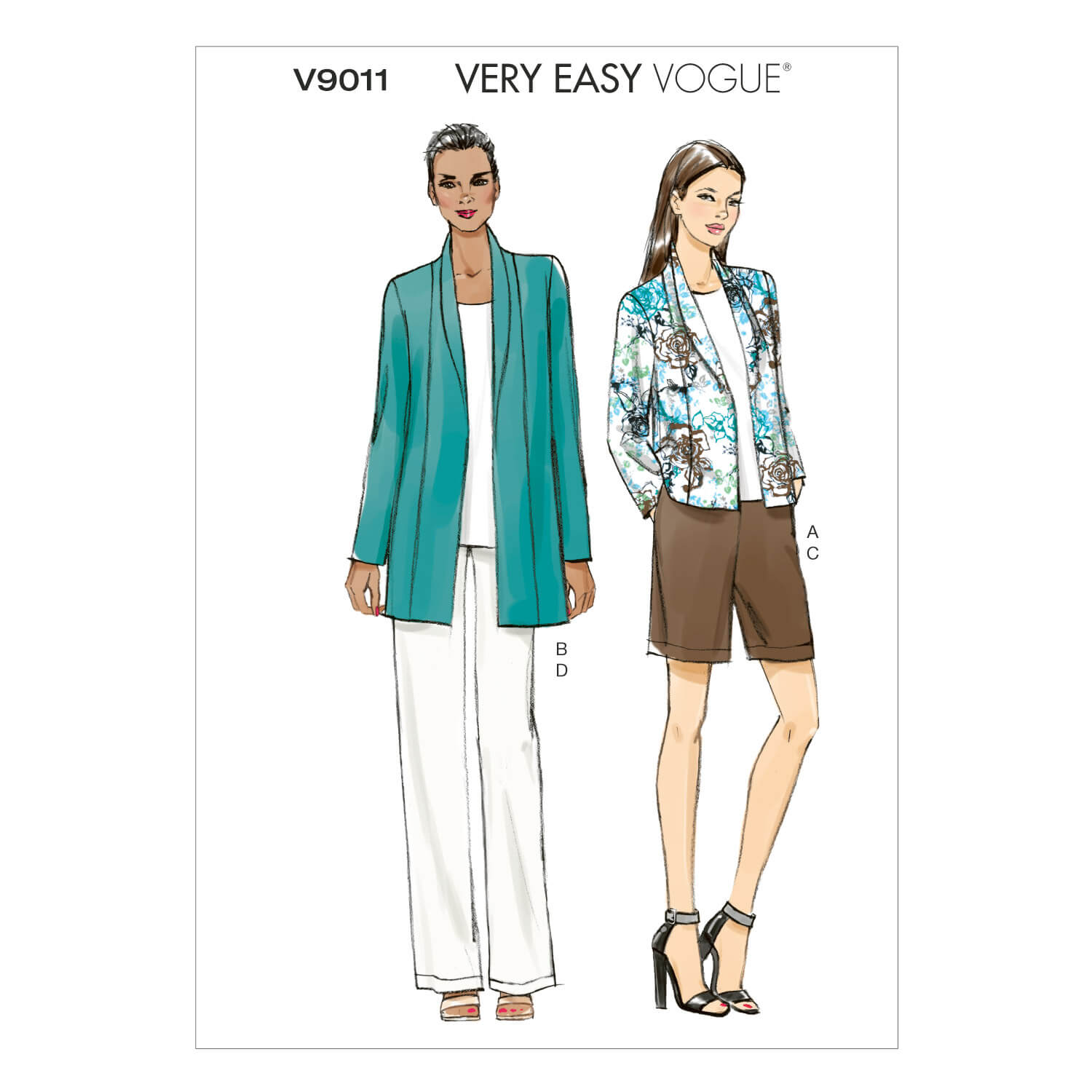 Vogue Patterns V9011 Misses’ Jacket, Shorts and Pants - Sewdirect