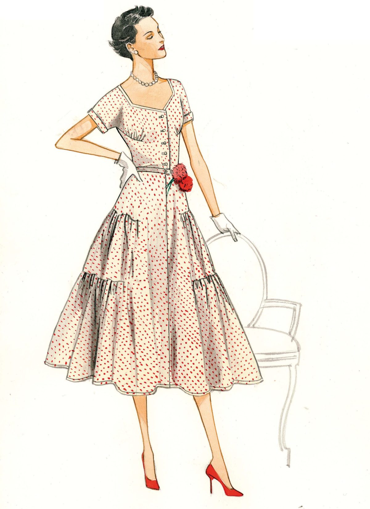 Vogue Patterns V9106 Misses' Dress and Belt