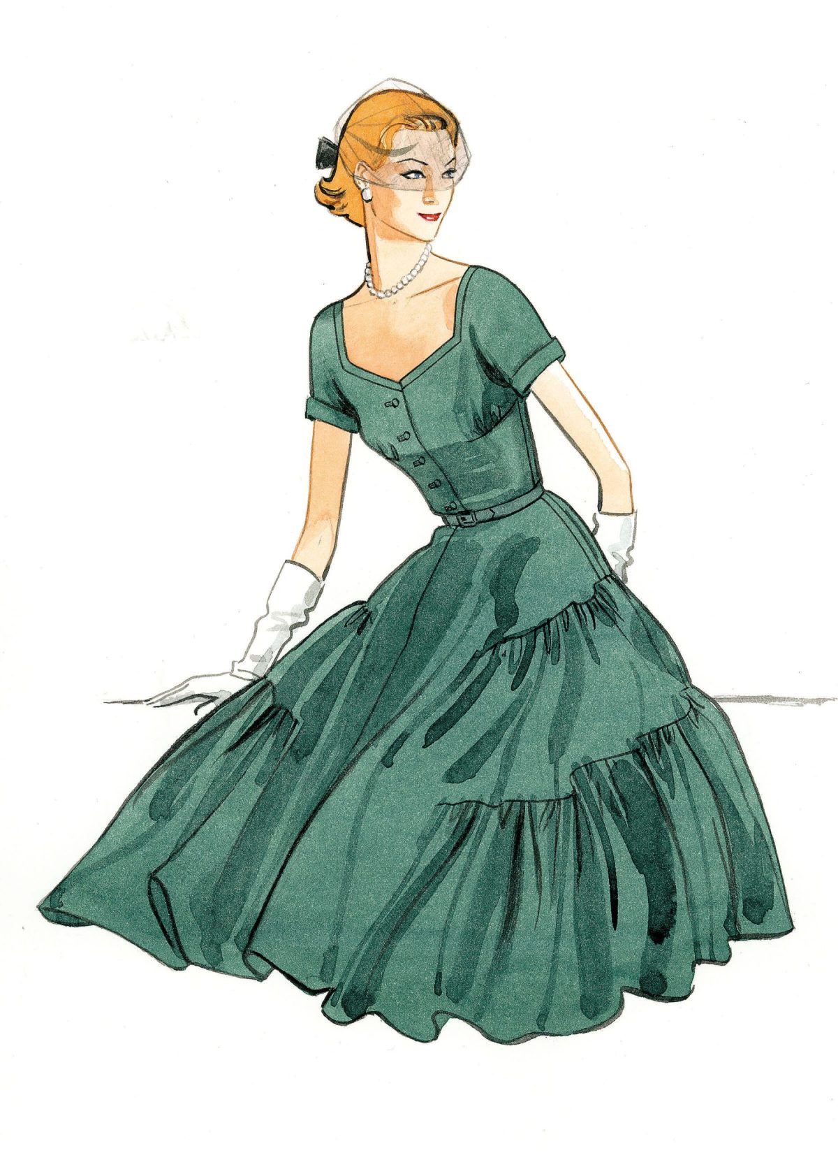 Vogue Patterns V9106 Misses' Dress and Belt