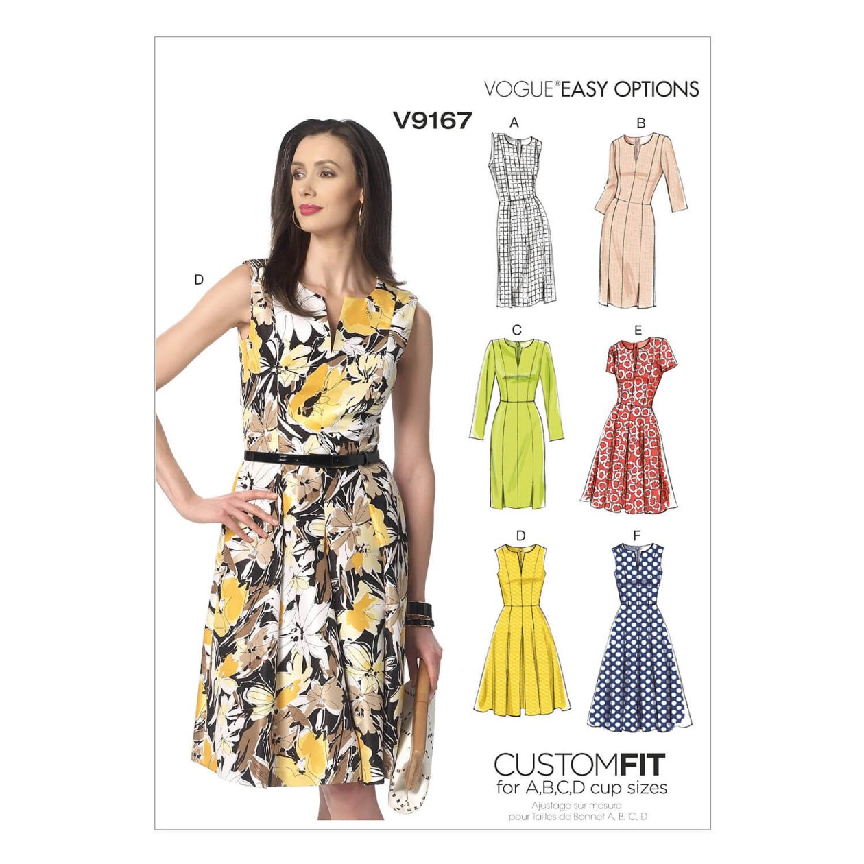Vogue Patterns V9167 Misses' Notch-Neck Princess-Seam Dresses