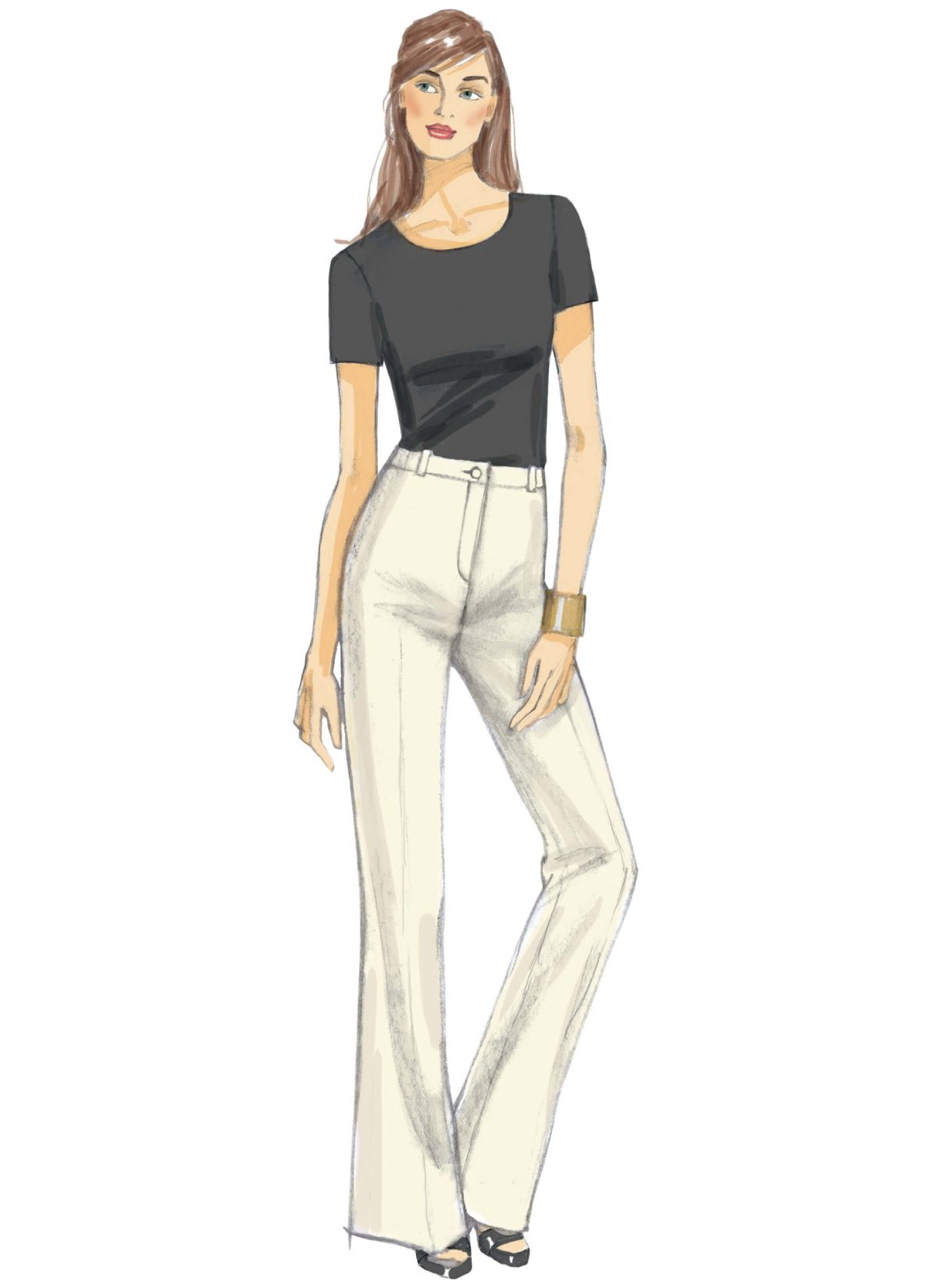 Vogue Patterns V9181 Misses' Custom-Fit Bootcut Pants
