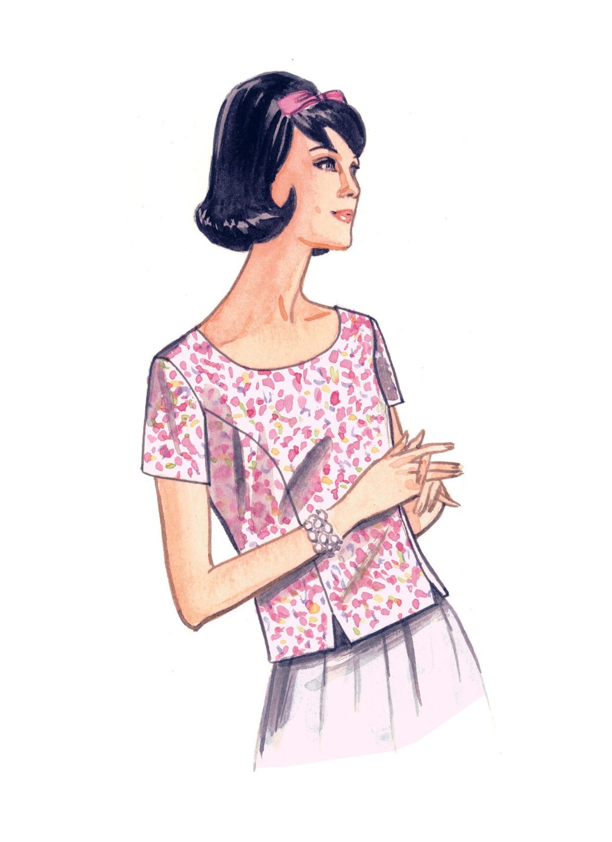 Vogue Patterns V9187 Misses' Jewel or Scoop-Neck, Princess-Seam Tops