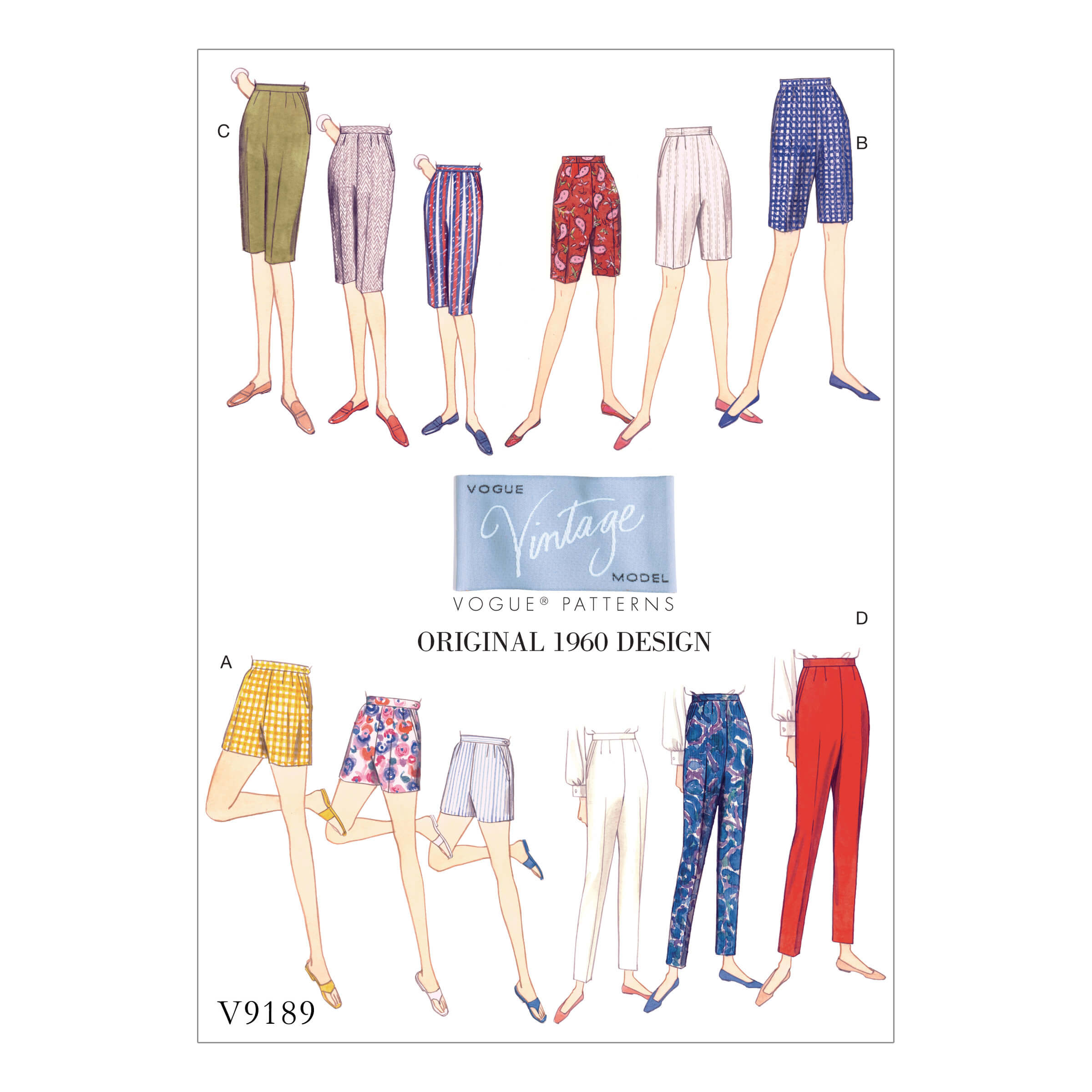 Vogue Patterns V9189 Misses' Shorts and Tapered Trousers - Sewdirect