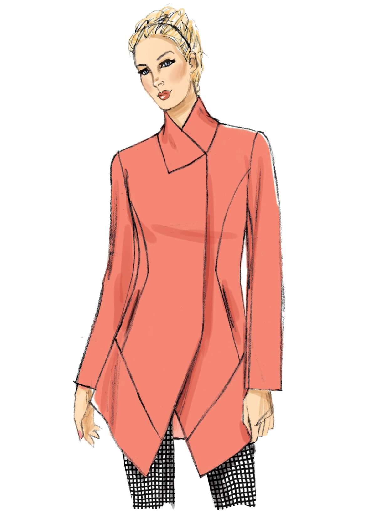 Vogue Patterns V9212 Misses' Seamed and Collared Jackets