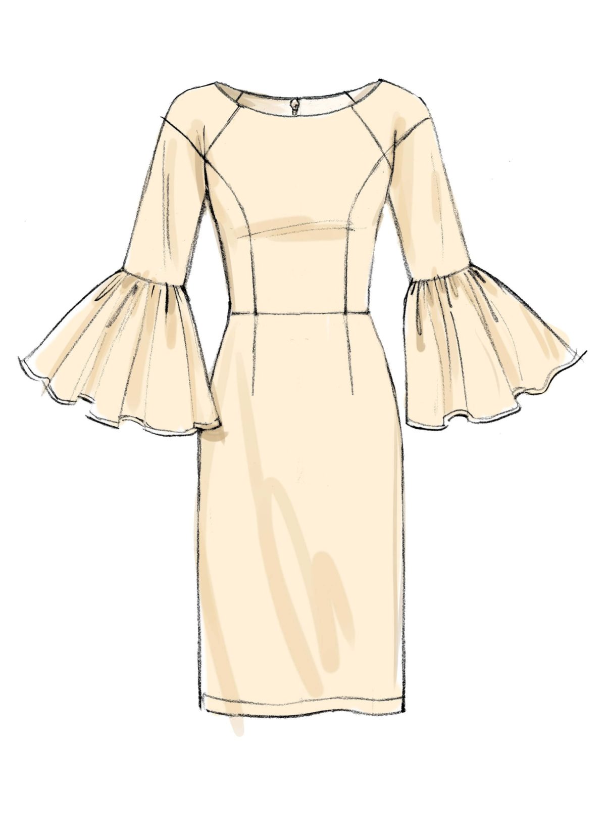 Vogue Patterns V9239 Misses' Princess Seam Dresses with Sleeve and Skirt Variations