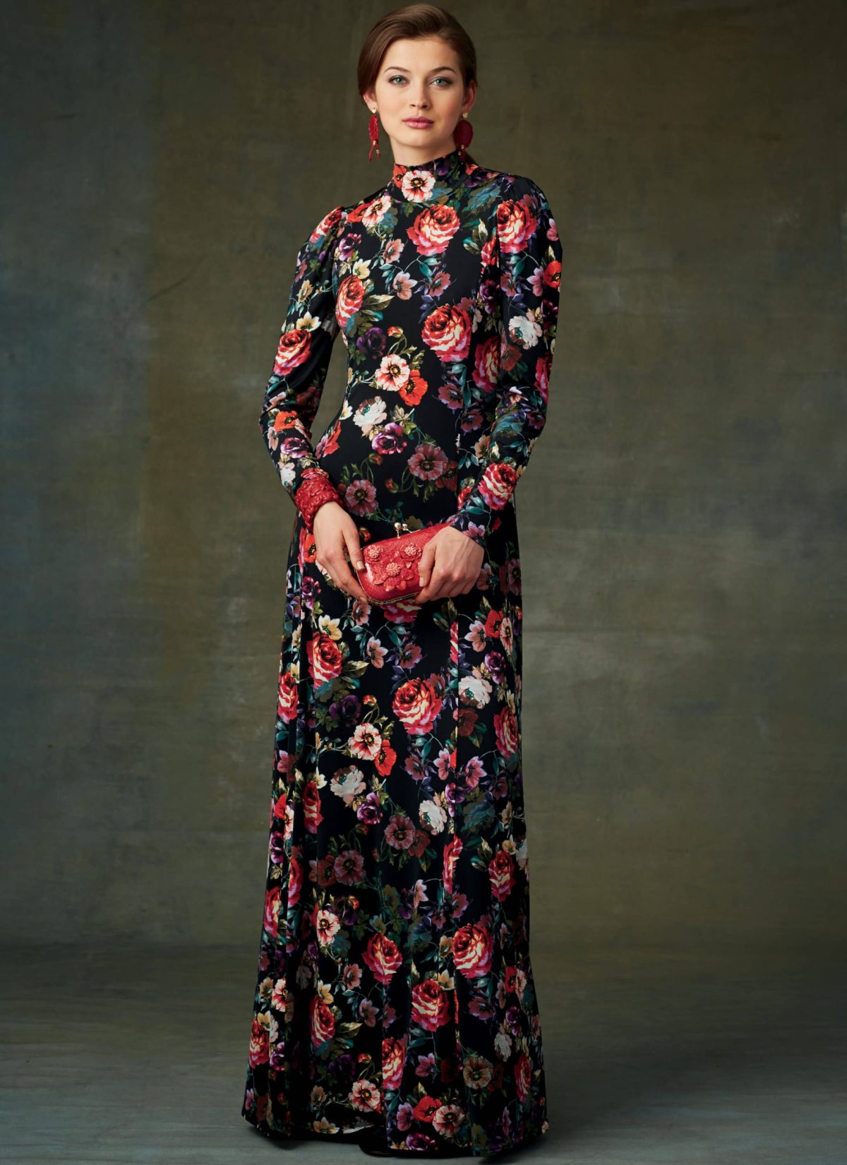 misses fit and flare dresses Lace Fit-and-Flare Detachable Sleeves