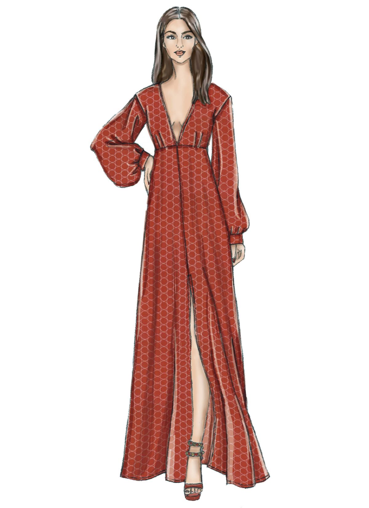 Vogue Pattern V9311 Misses' Dress