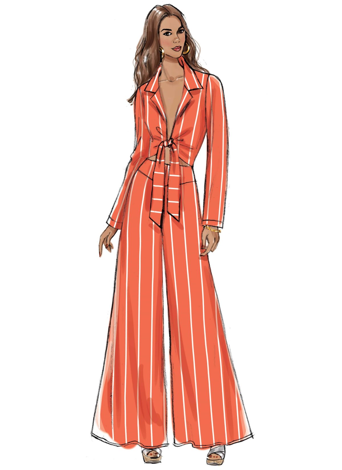 Vogue Patterns V9319 Misses' Top, Shorts and Pants