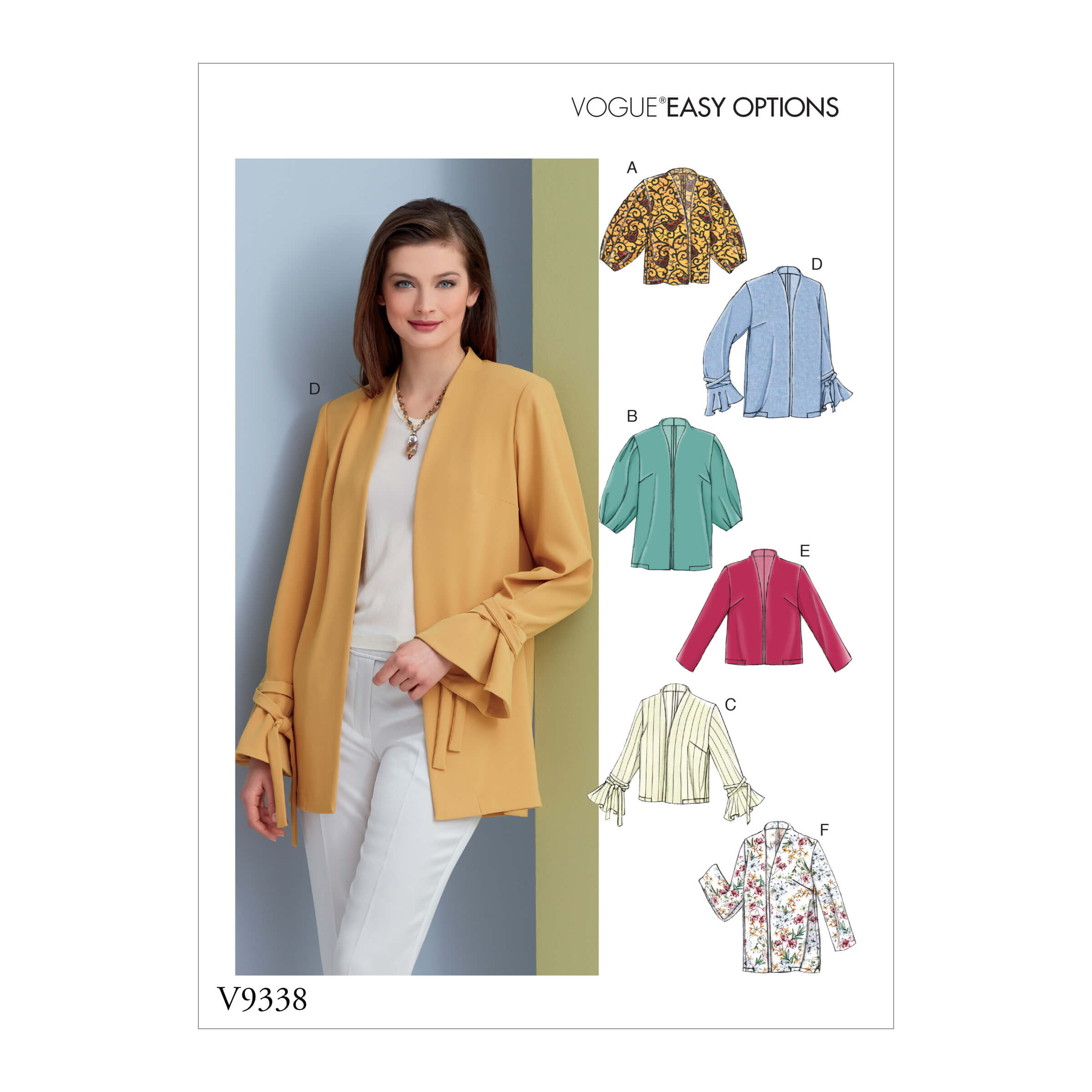 Vogue Patterns V9338 Misses' Jacket - Sewdirect