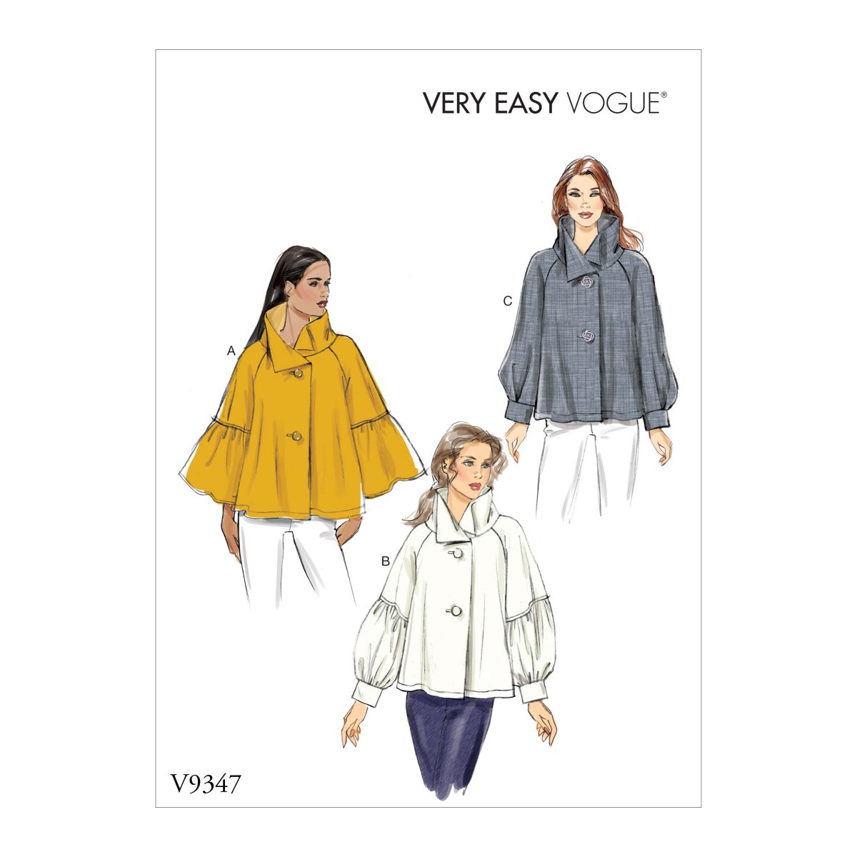 Vogue Patterns V9347 Misses' Top
