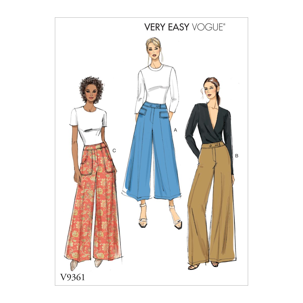 Vogue Patterns V9361 Misses'/Misses' Petite Pants
